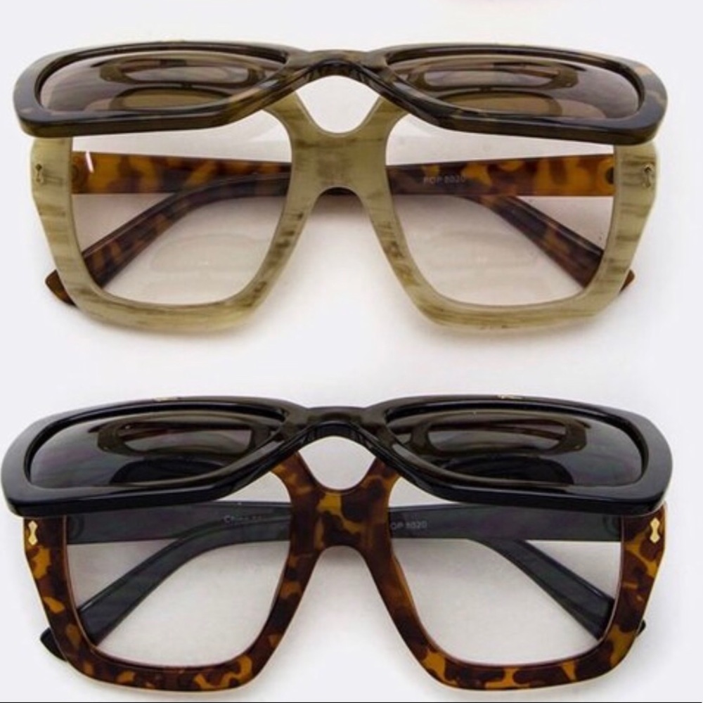 Dwayne Wayne Flip Glasses Tortoise Colored